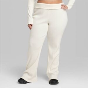 Wild Fable Cream Flare Pants Very Thick!